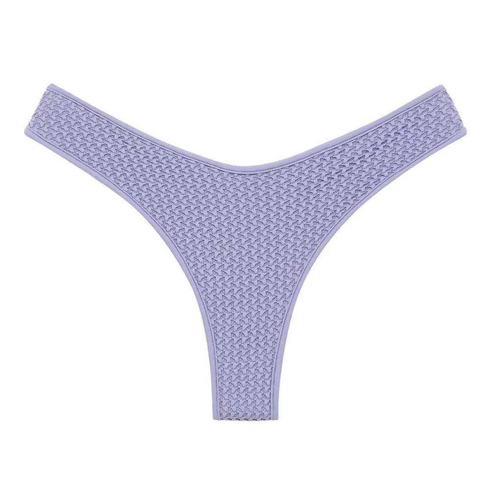 Montce Lavender Crochet Added Coverage Lulu Bikini Bottom